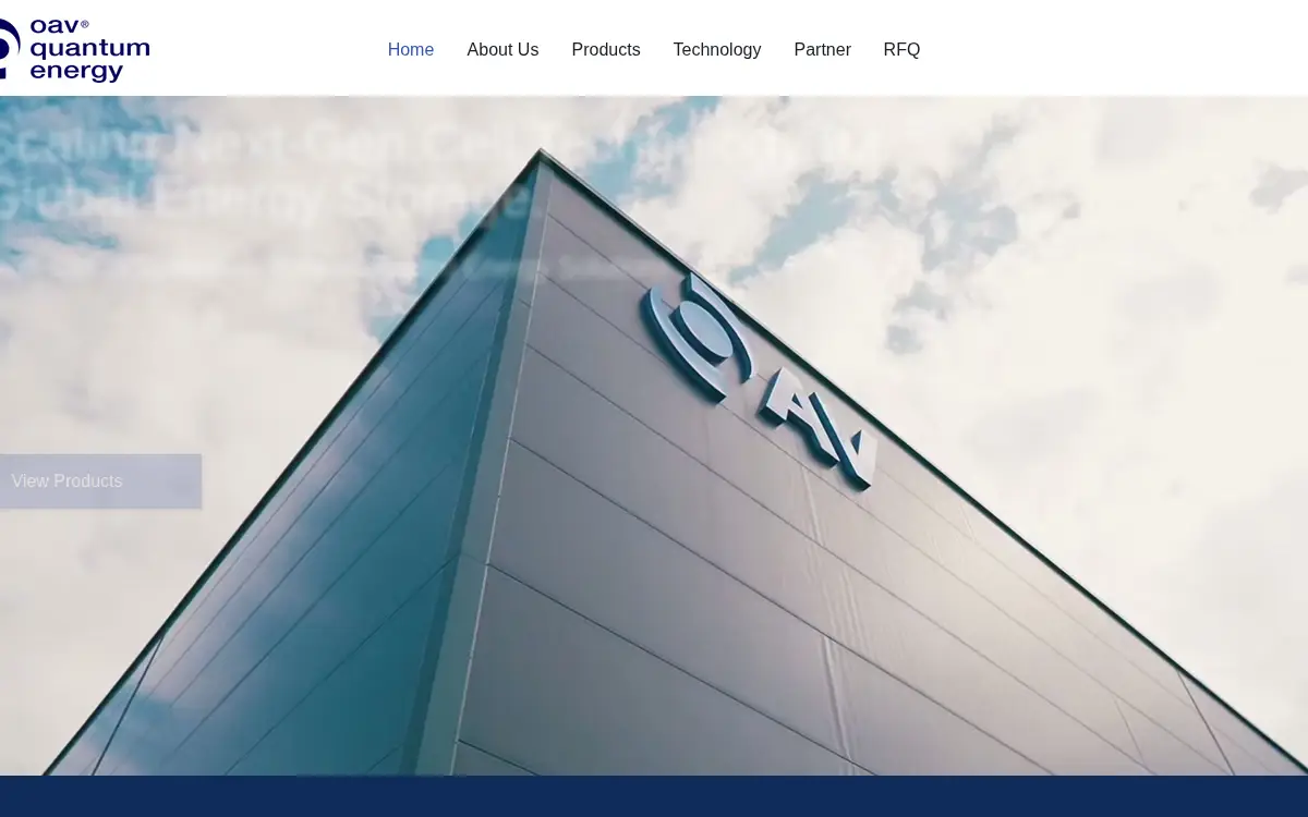 Homepage of Oav Quantum Energy LLC