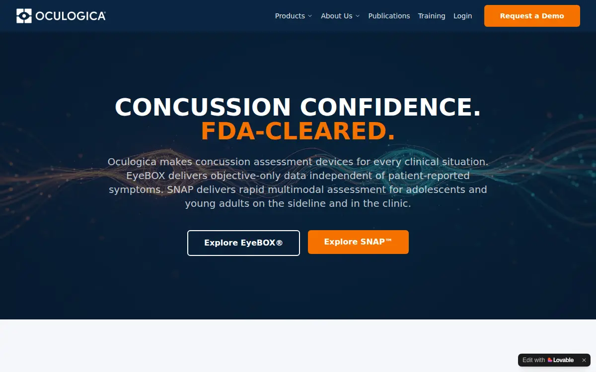 Homepage of Oculogica INC.