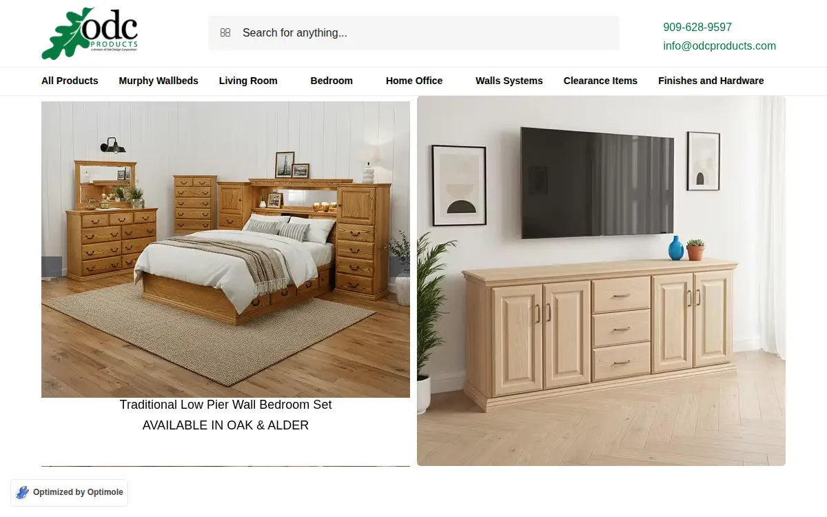 Homepage of Oak Design Corporation