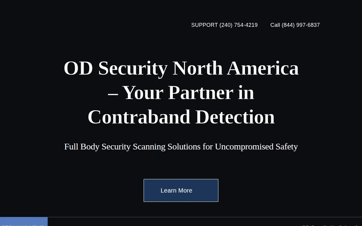 Homepage of Od Security North America LLC