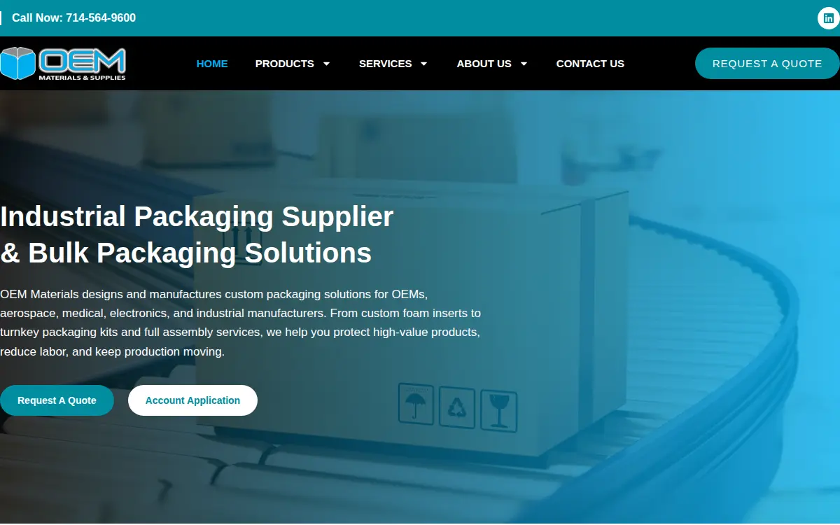 Homepage of Oem Materials & Supplies, INC.