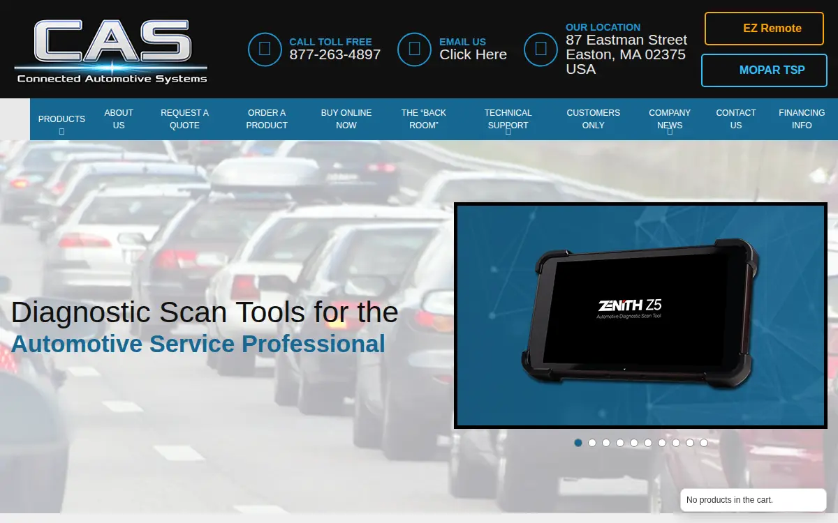Homepage of Connected Automotive Systems of New England, INC.