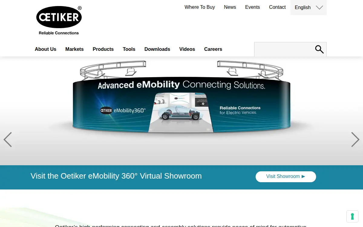 Homepage of Oetiker, INC