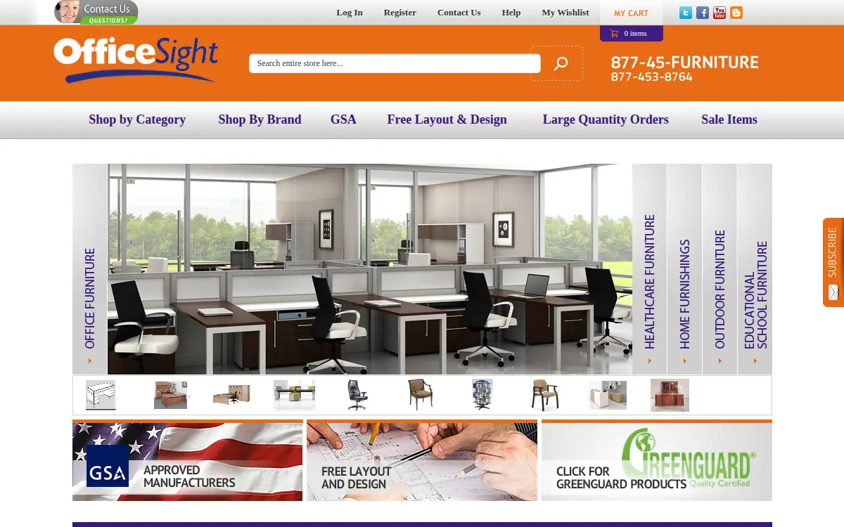 Homepage of Officesight INC