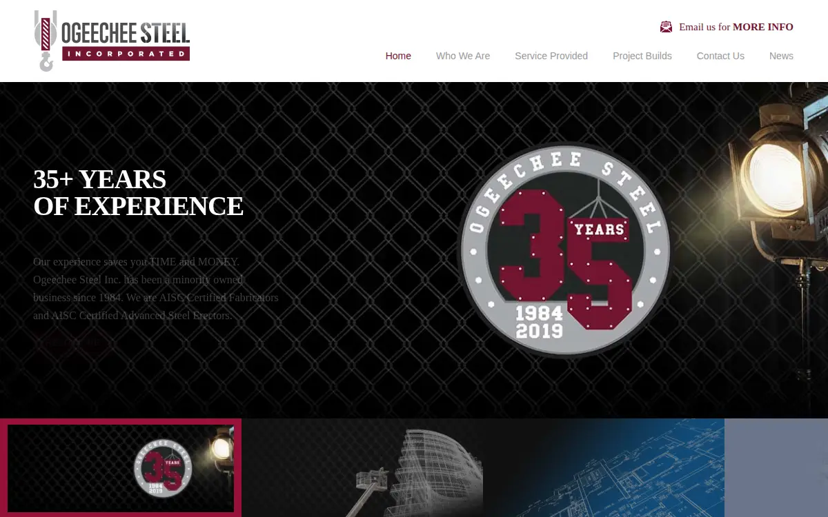 Homepage of Ogeechee Steel INC