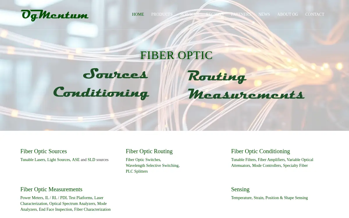 Homepage of Ogmentum INC