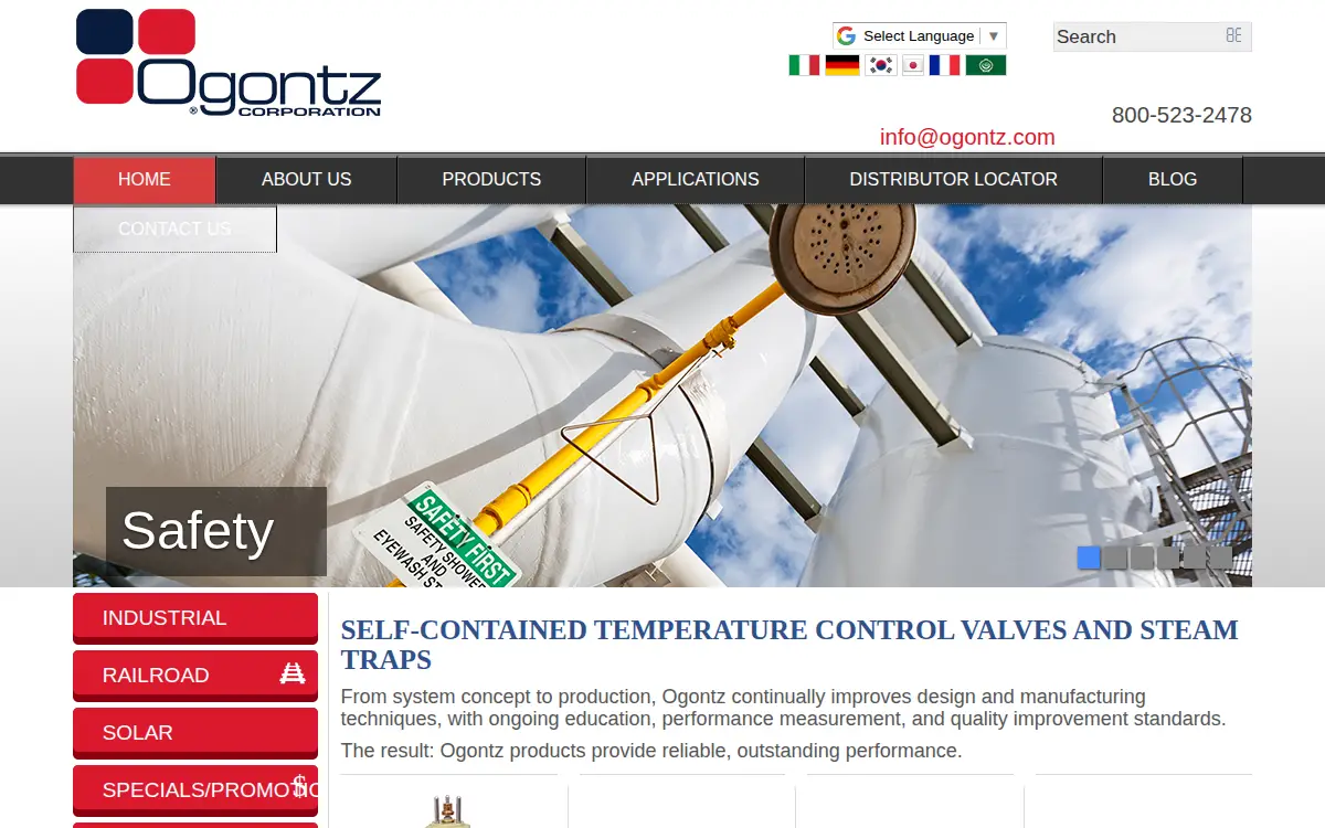 Homepage of Ogontz CORP