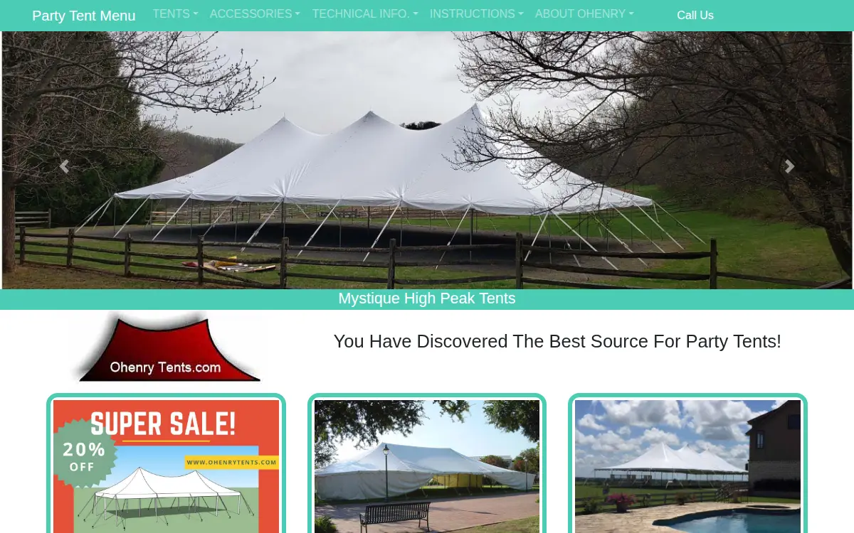 Homepage of Ohenry Productions, Incorporated