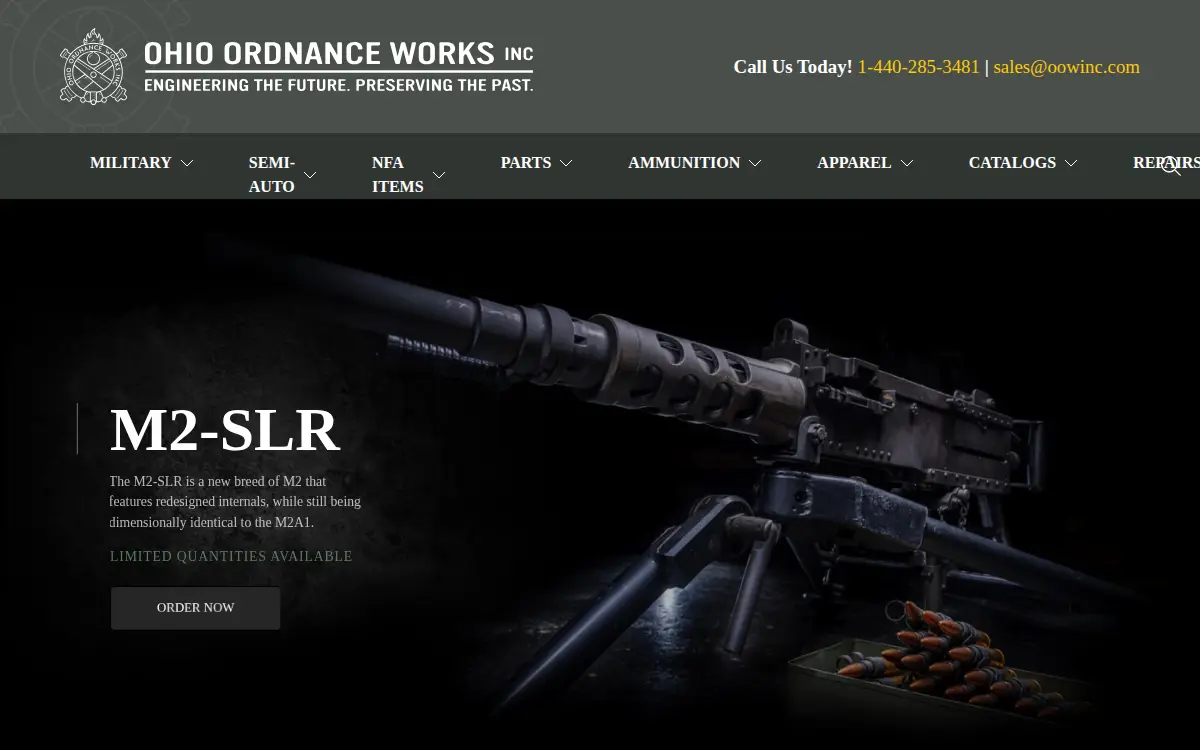 Homepage of Ohio Ordnance Works INC