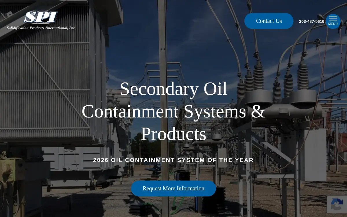 Homepage of Solidification Products International, INC.