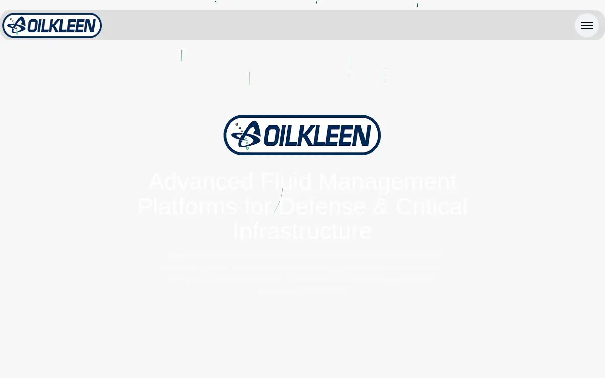 Homepage of Oilkleen, LLC