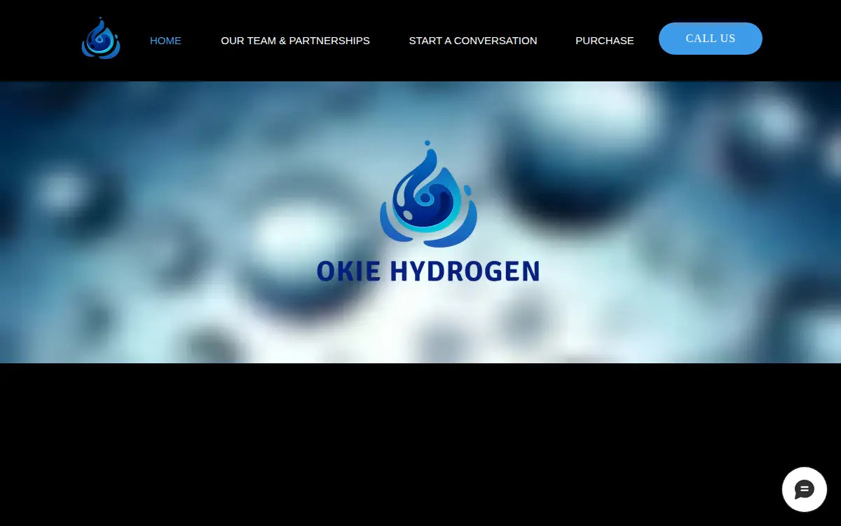 Homepage of Okie Hydrogen LLC