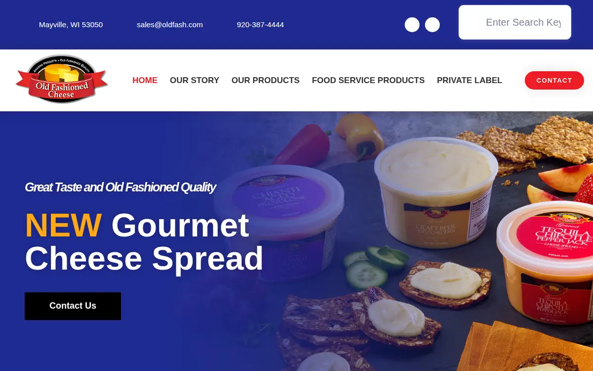 Homepage of Old Fashioned Foods, INC.