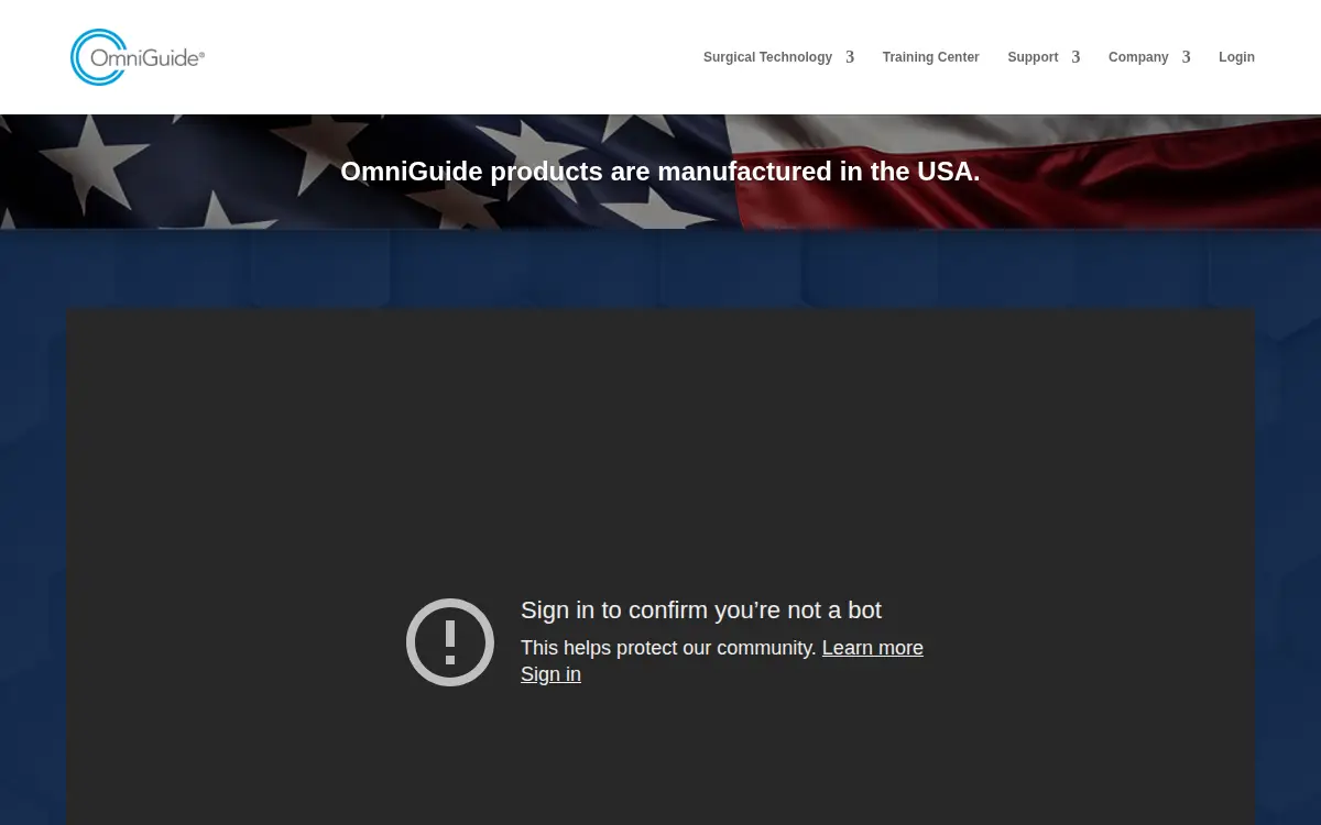 Homepage of Omniguide, INC