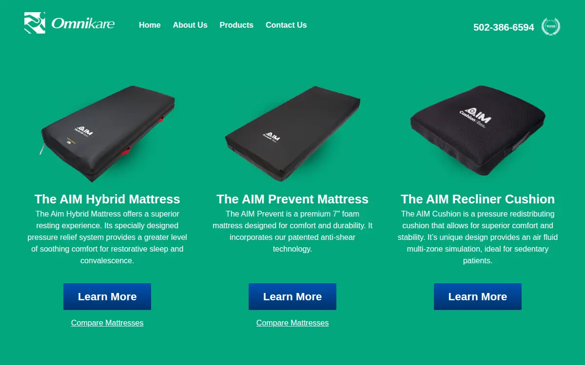 Homepage of Omnikare LLC