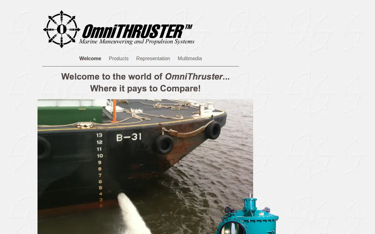 Homepage of Omnithruster INC.
