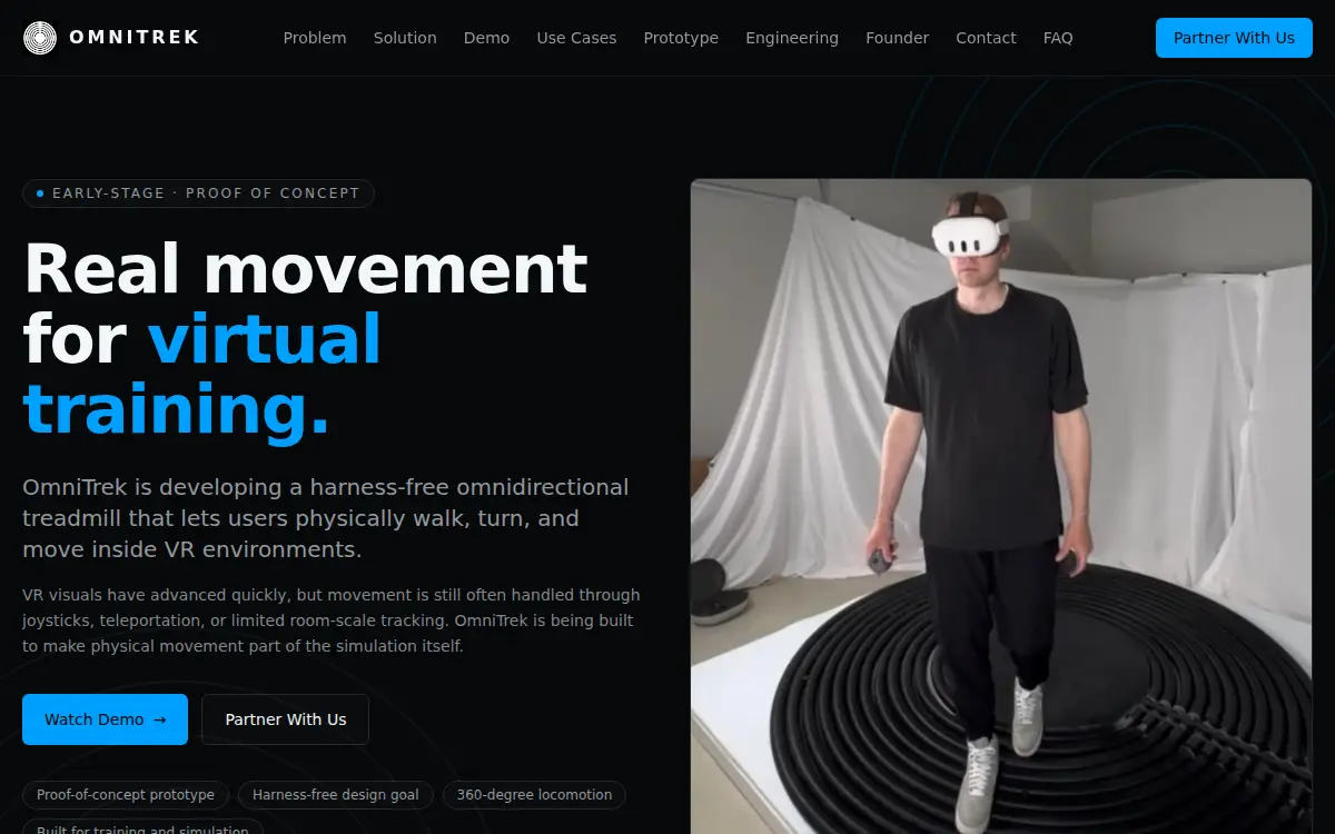 Homepage of Omnitrek INC