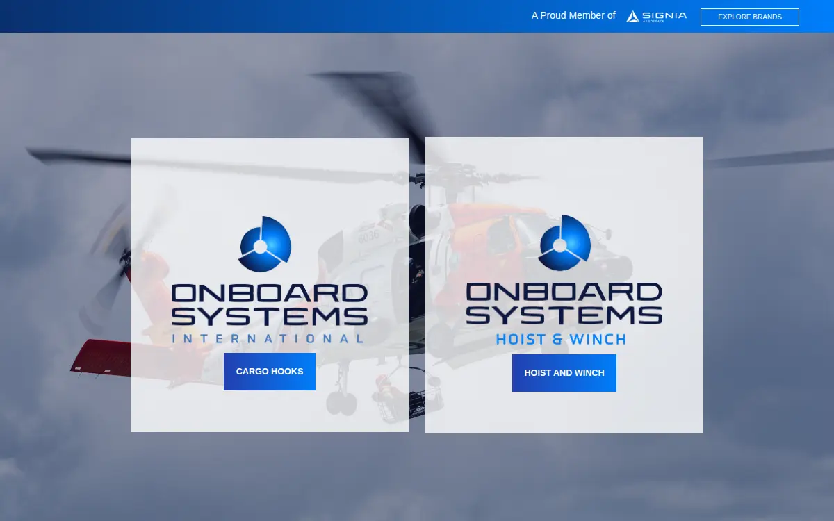 Homepage of Onboard Systems International, LLC