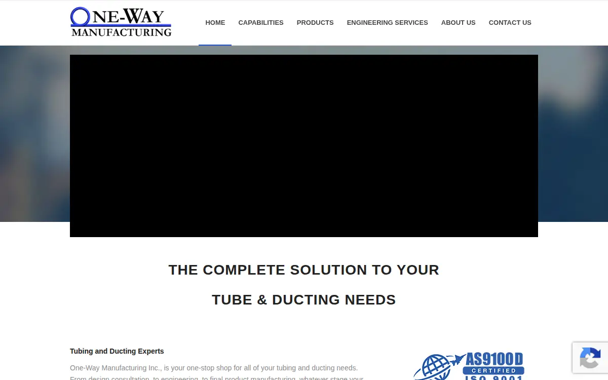 Homepage of One-way Manufacturing INC.