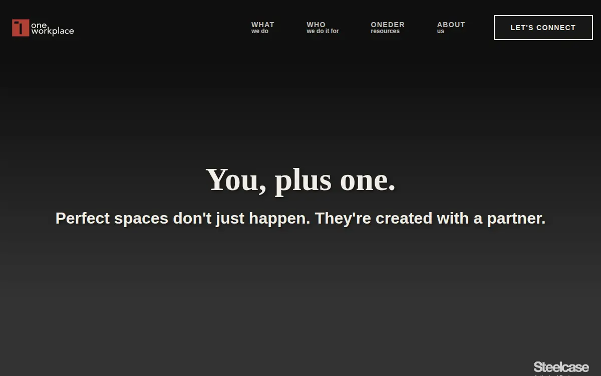 Homepage of One Workplace L. Ferrari, LLC