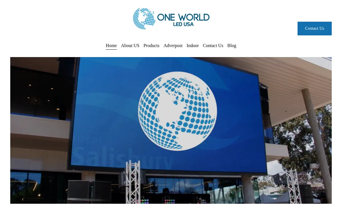 Homepage of One World Led USA LLC
