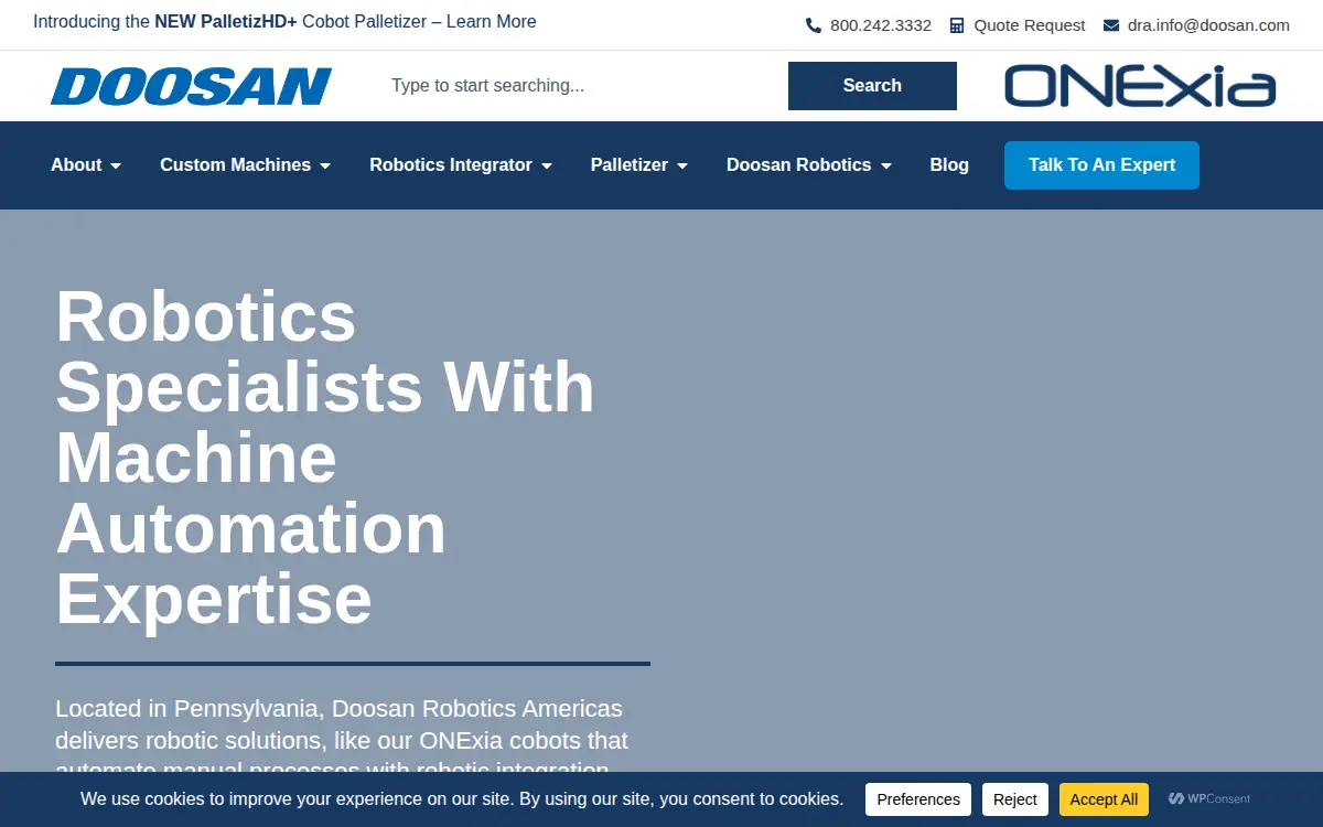 Homepage of Onexia, INC.