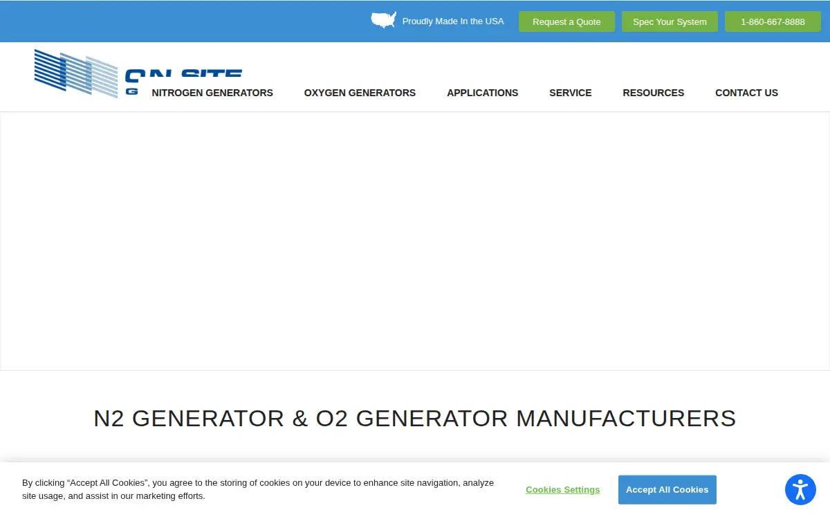 Homepage of On Site Gas Systems INC