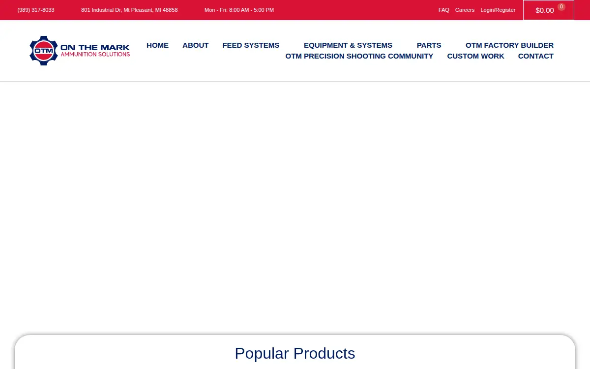 Homepage of On the Mark INC