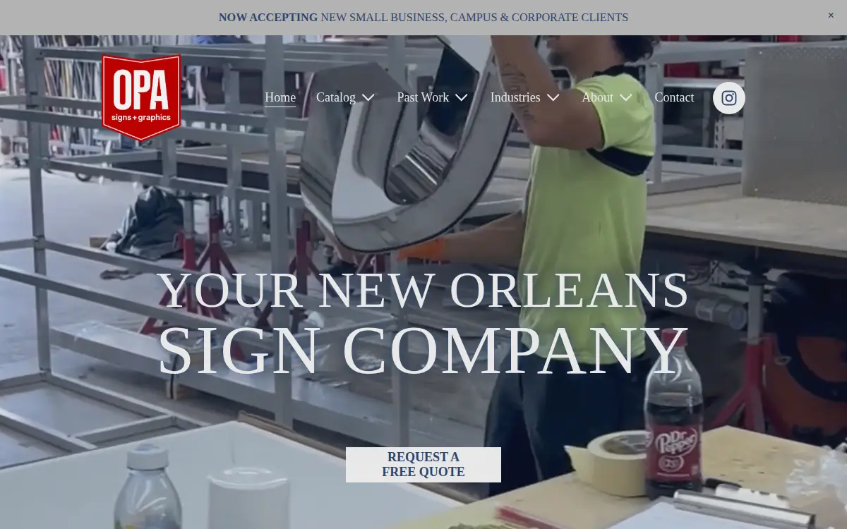 Homepage of Opa Graphics, INC