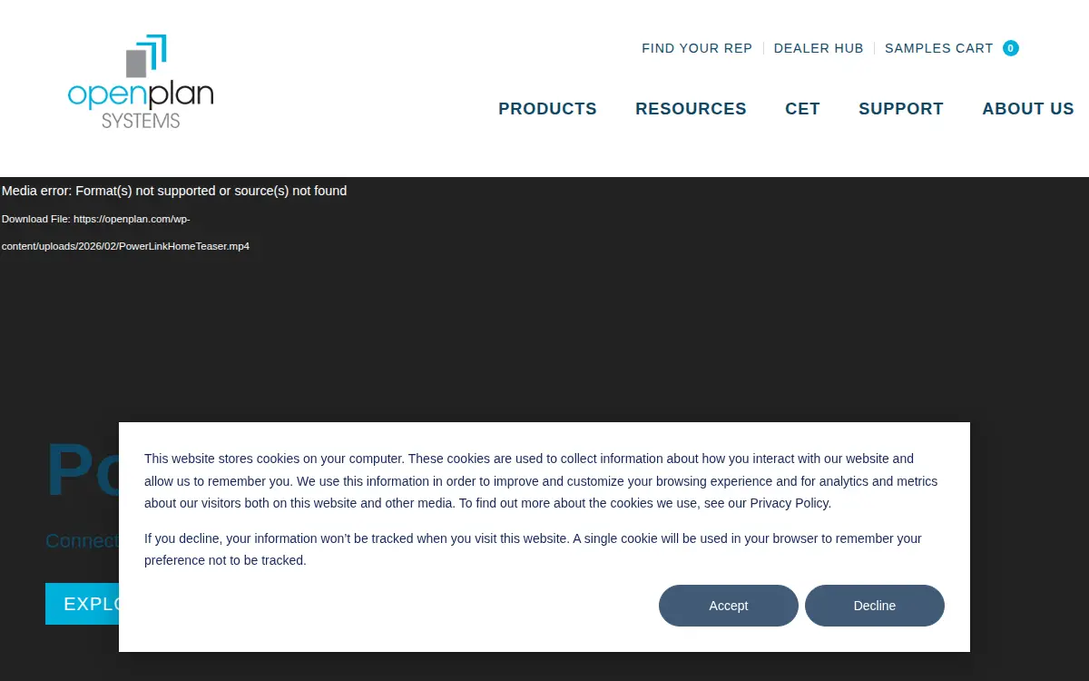 Homepage of Open Plan Systems, LLC