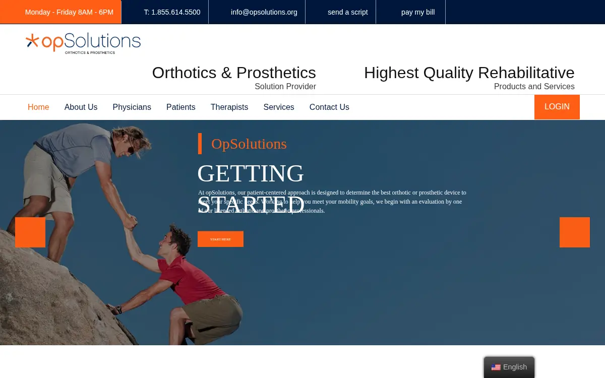 Homepage of Opsolutions LLC