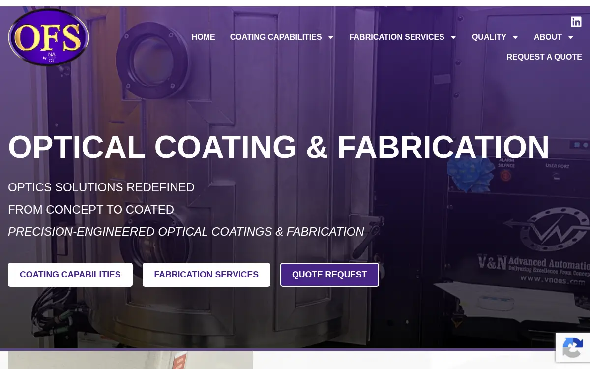 Homepage of Ofs By Nacl, LLC