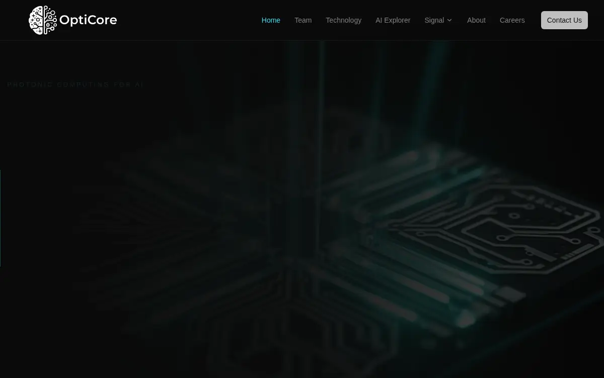 Homepage of Opticore INC