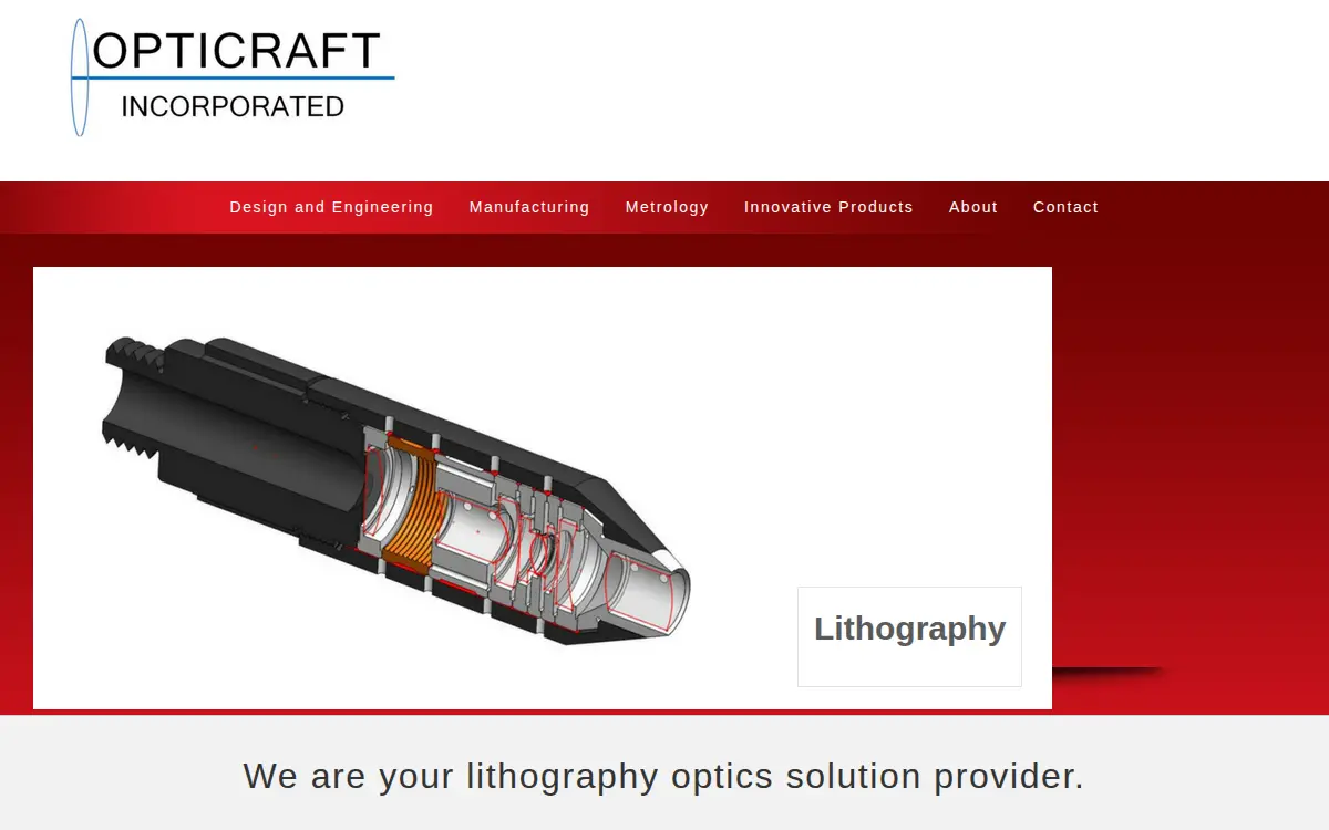 Homepage of Opticraft, INC.