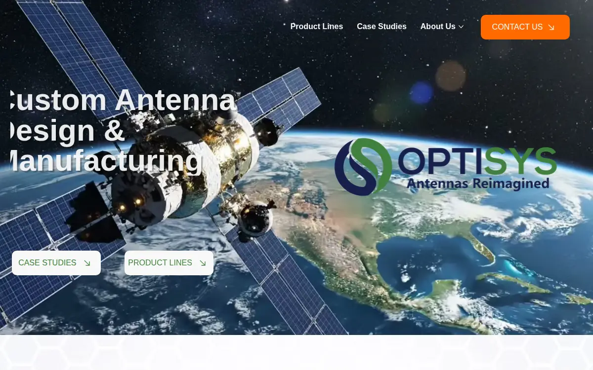 Homepage of Optisys INC