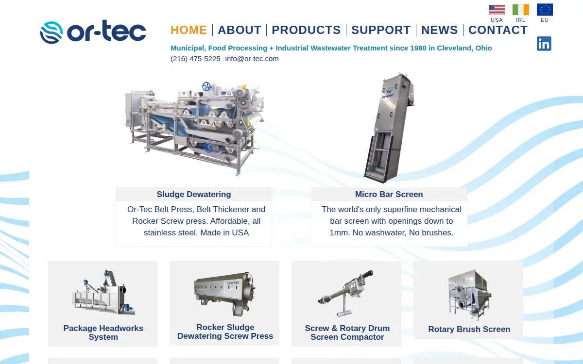 Homepage of Or-tec INC