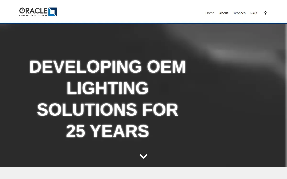 Homepage of Oracle Lighting Technologies LLC