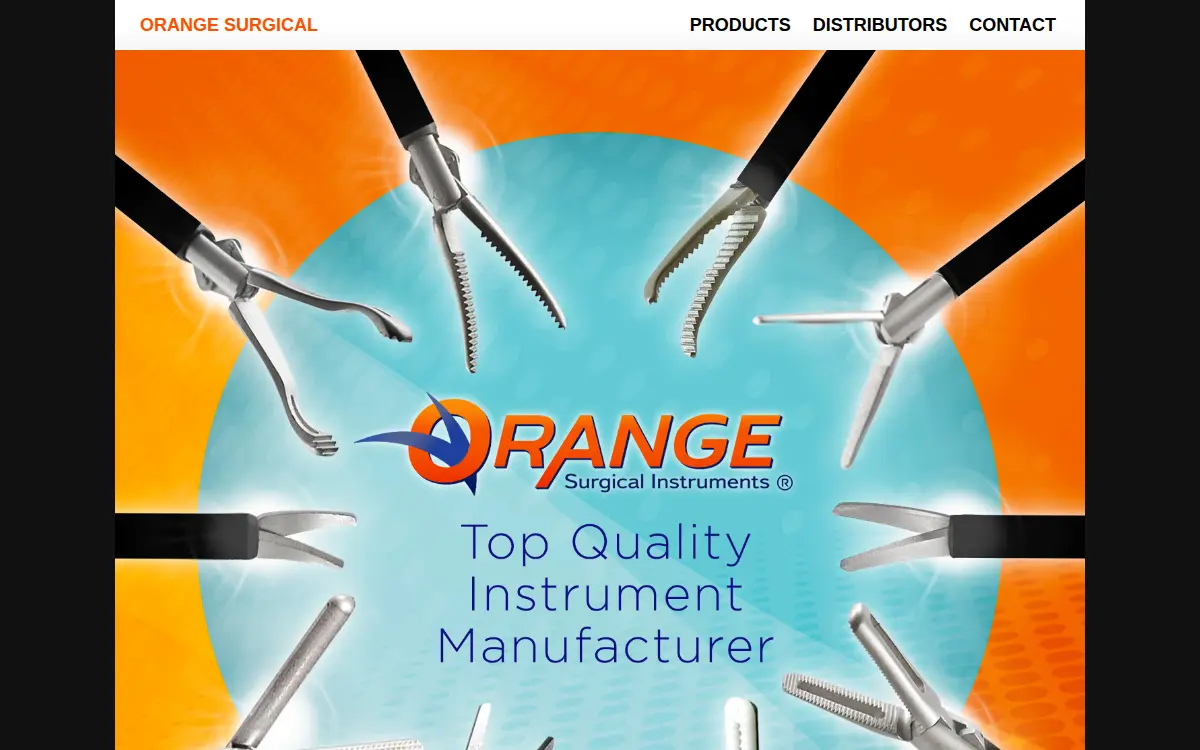 Homepage of Orange Surgical Instruments, LLC