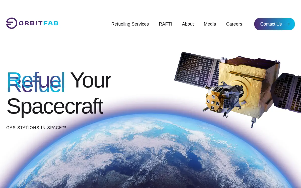 Homepage of Orbit Fab, INC