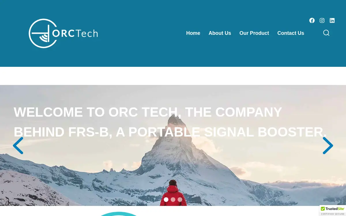 Homepage of Orc Tech LLC