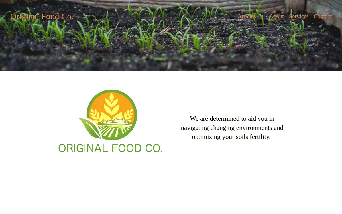 Homepage of Original Food CO LLC