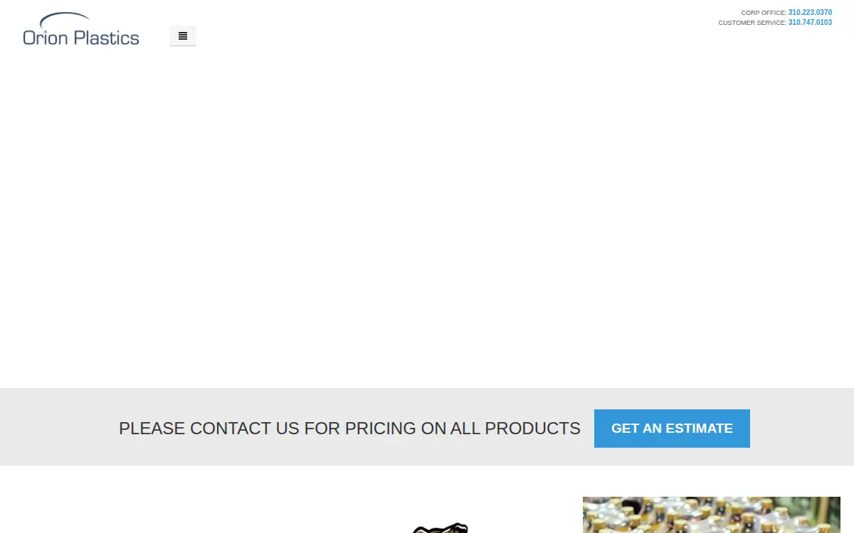 Homepage of Orion Plastics CORP