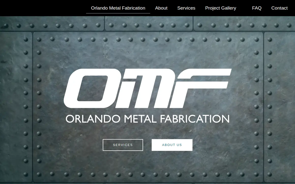 Homepage of Orlando Metal Fabrication, INC