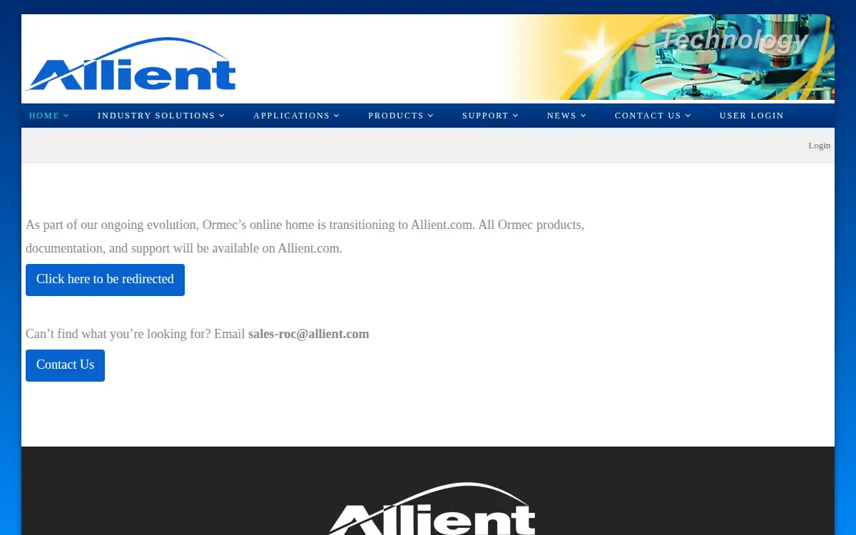 Homepage of Ormec Systems CORP.
