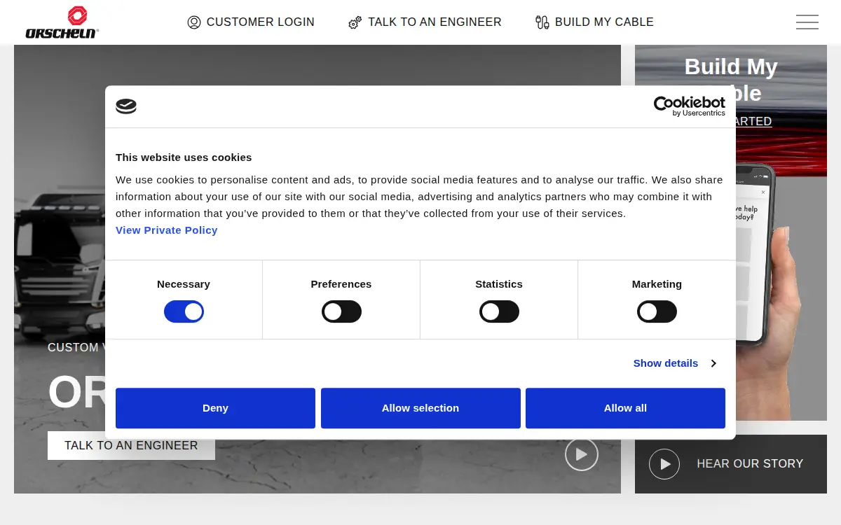Homepage of Orscheln Products LLC