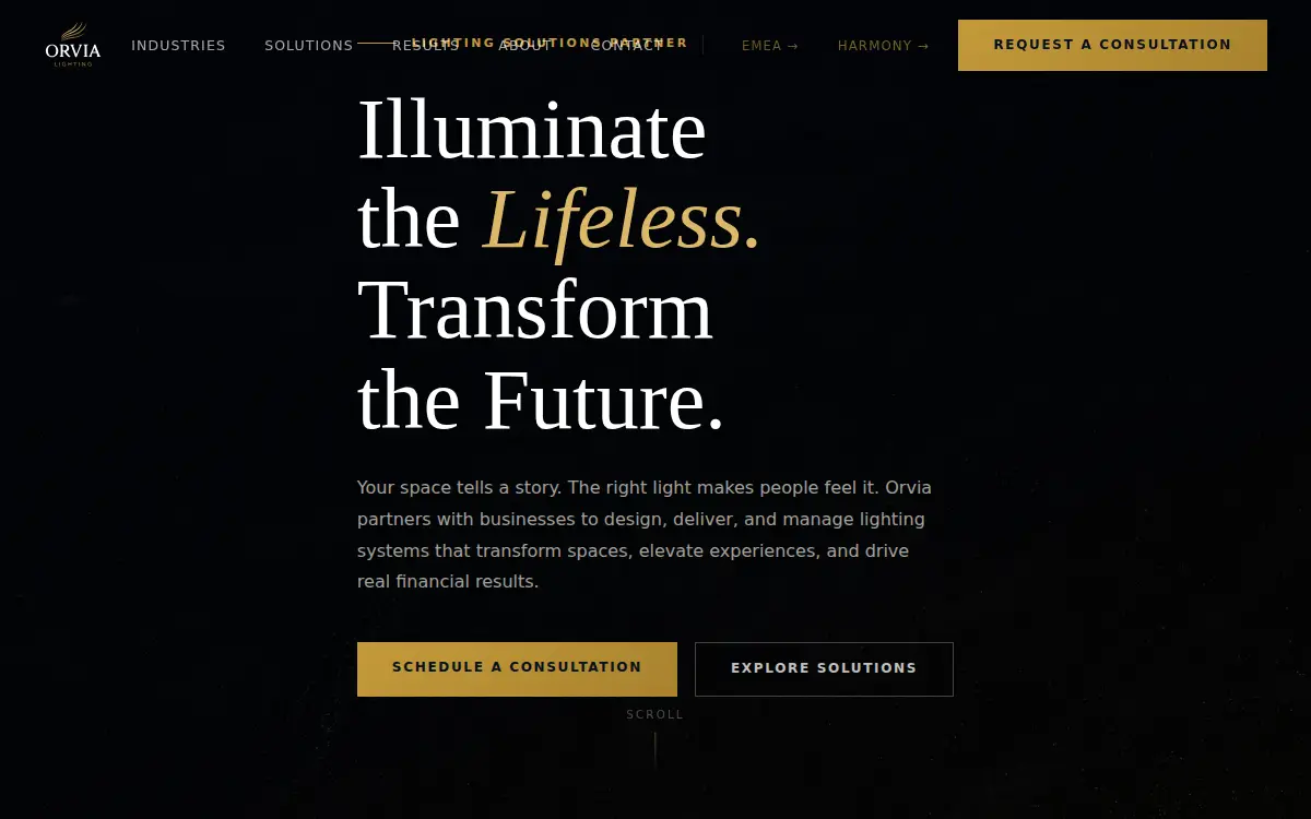 Homepage of Orvia Holdings INC
