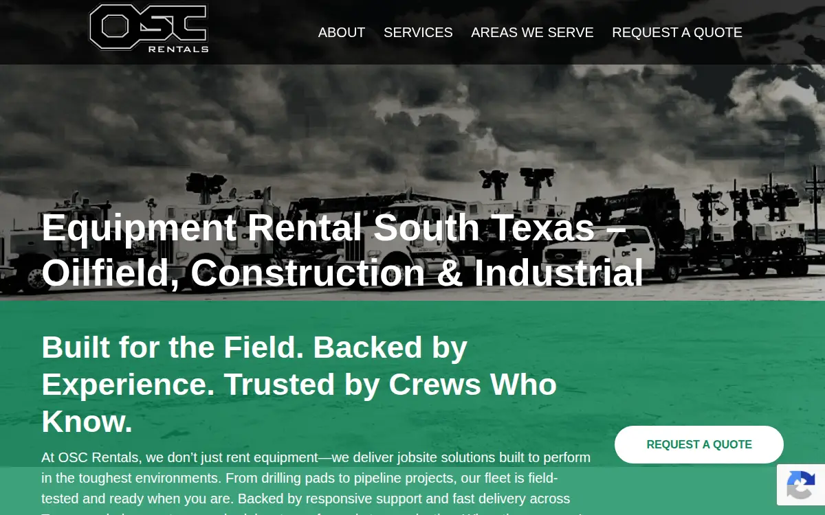 Homepage of Osc Rentals, LLC