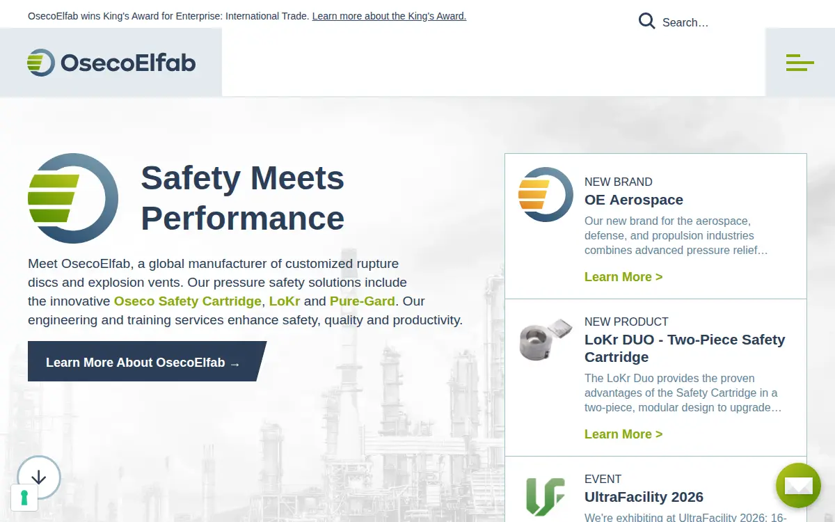 Homepage of Oklahoma Safety Equipment CO INC