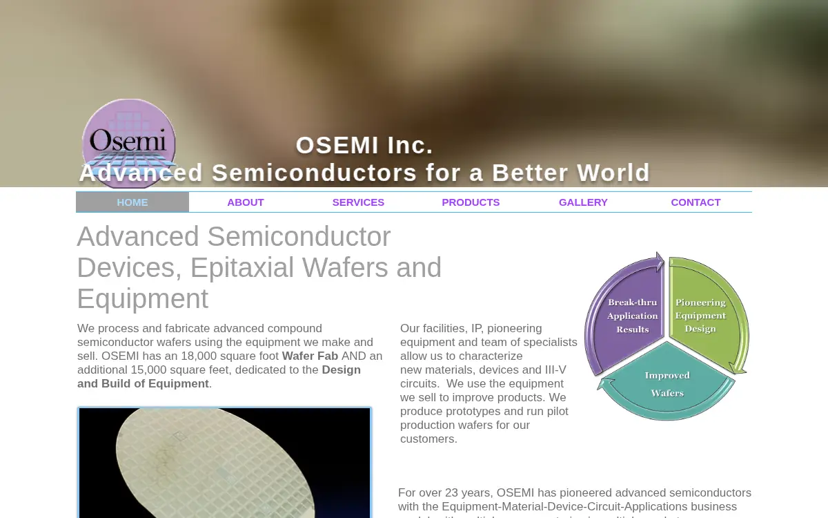 Homepage of Osemi INC