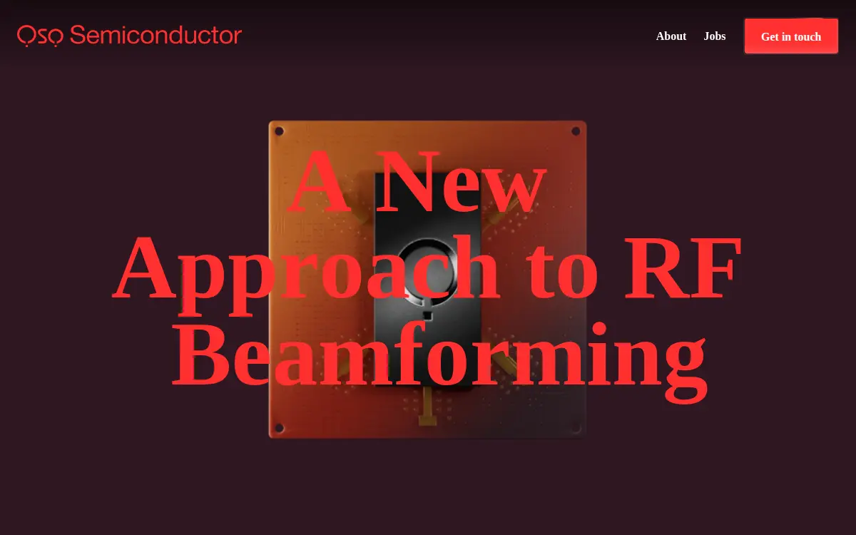 Homepage of Oso Semiconductor INC.